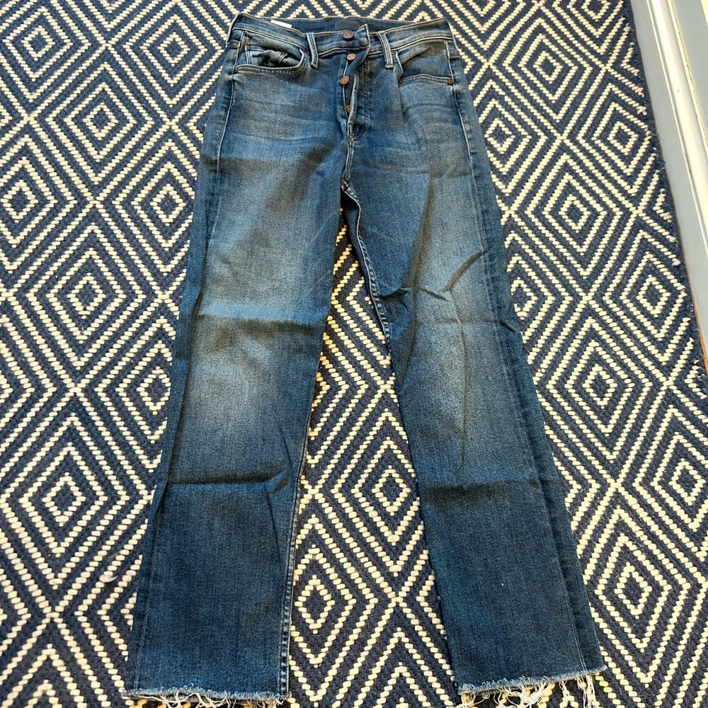 MOTHER Women's Straight Leg Jeans - Dark Blue